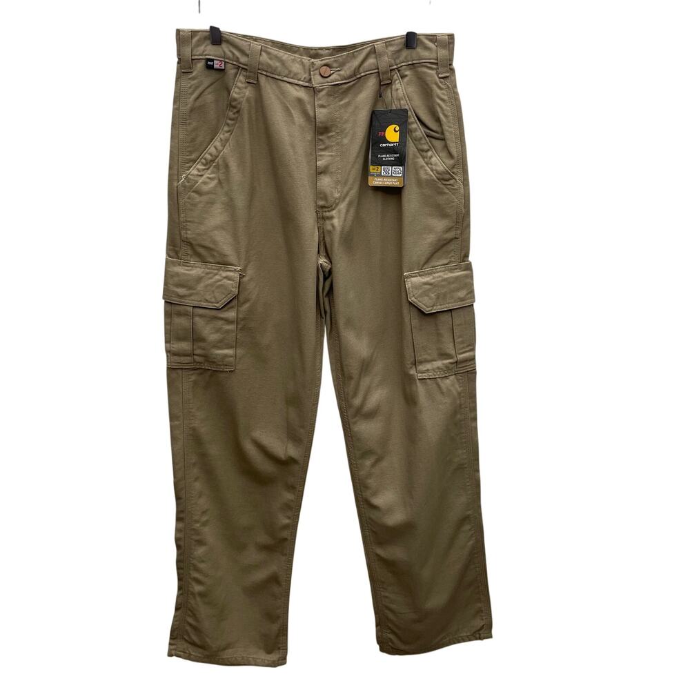 Carhartt Flame Resistant Canvas Cargo Pants Size 33 NWT